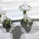 Pair of glass and mirror sconces
