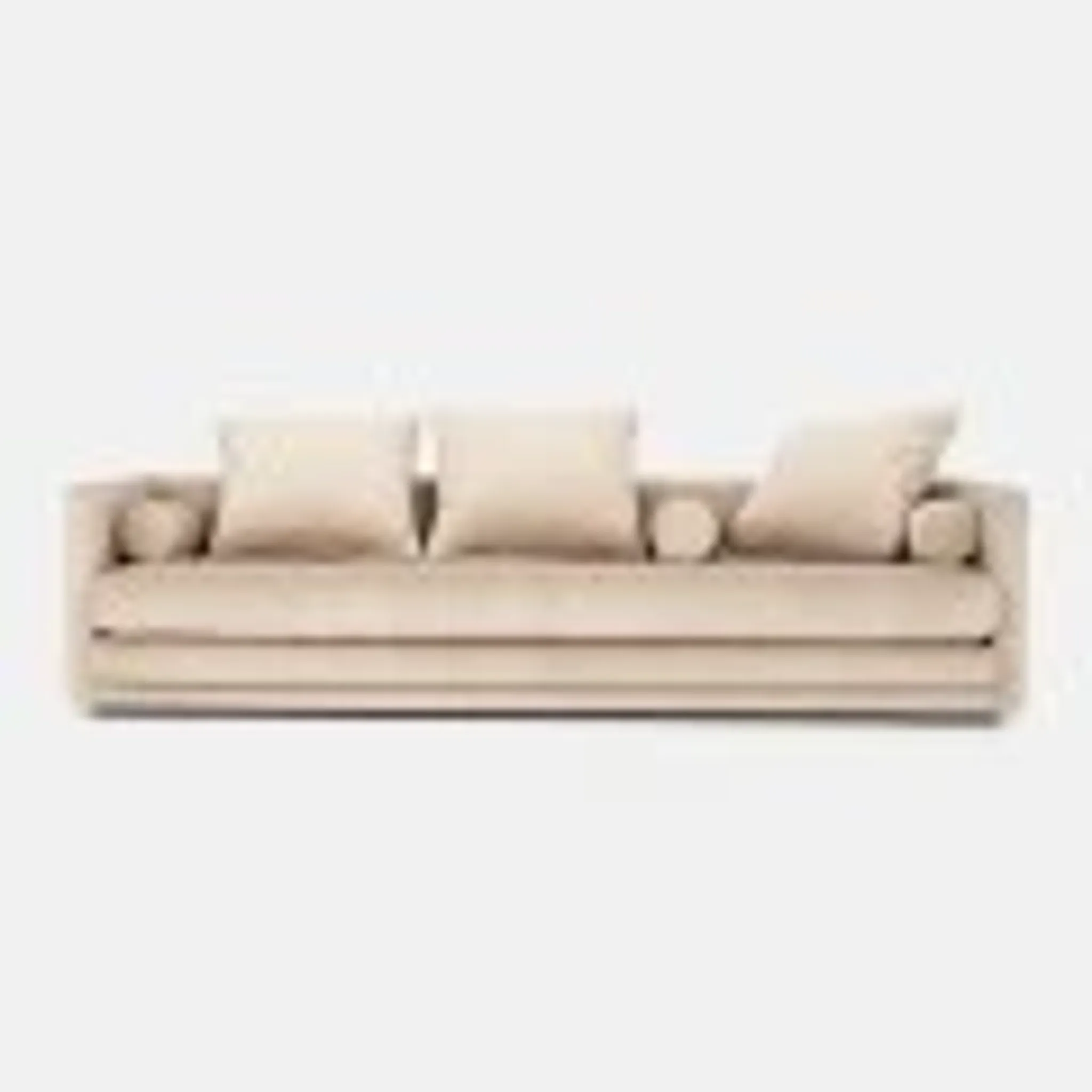 Sofa KOPENHAGA beige velour, Scandinavian design