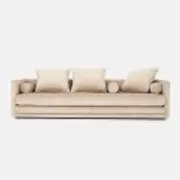 Sofa KOPENHAGA beige velour, Scandinavian design