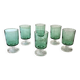 6 verres à pied Luminarc, modèle Suède n°5, calice vert