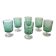 6 verres à pied Luminarc, modèle Suède n°5, calice vert