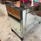 Art deco mirrored chest of drawers