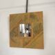 Square Wall Mirror Handmade in Wood & Gold 25x25cm