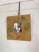 Square Wall Mirror Handmade in Wood & Gold 25x25cm