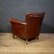 Ensemble de fauteuils en peau de mouton hollandais avec repose-pied