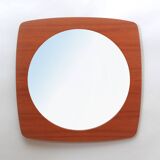 1960s wall mirror in teak