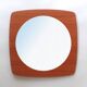 1960s wall mirror in teak