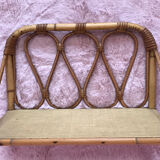 Vintage rattan shelf