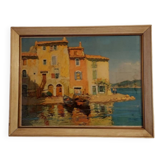 Lithograph signed by Emile Beaussier