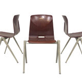 Galvanitas Pagholz vintage school chairs