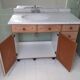 Vintage sink, solid pine furniture
