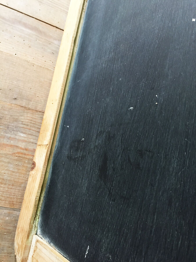 School chalk board, 1950