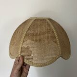Vintage rattan lampshade