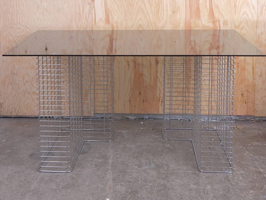 LARGE “WIRE” TABLE BY TERENCE CONRAN FOR HABITAT