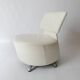 Canta and Aki swivel chairs in leather by Toshiyuki Kita for Cassina