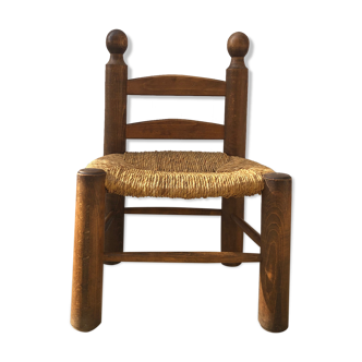 Braided rush low chair 1949