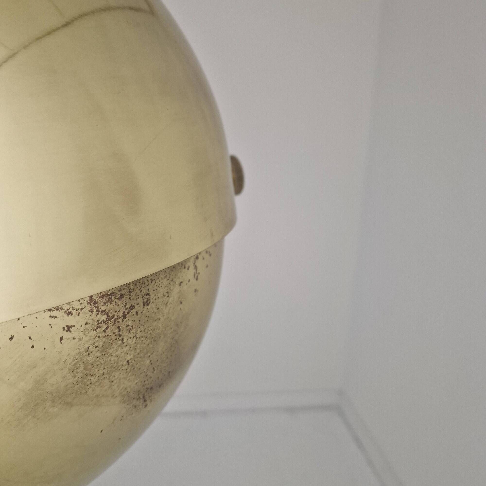 Adjustable Brass "Dome" Pendant Light by Vereinigte Werkstätten München 60s