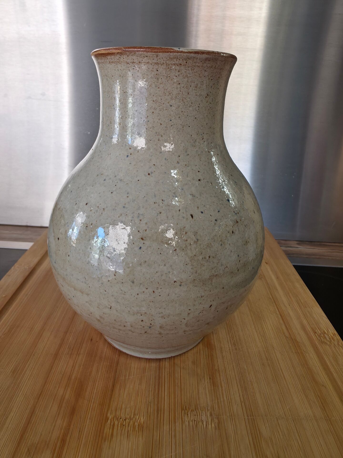 Vase Boule en Grès Vintage – Volkoff Vallauris