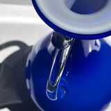Postmodern handle vase kobalt blue postmodern