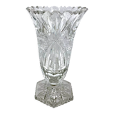 Midcentury Crystal Vase, Poland, 1960