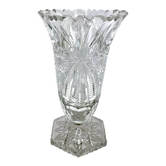 Vase en cristal du milieu du siècle, Pologne, années 1960