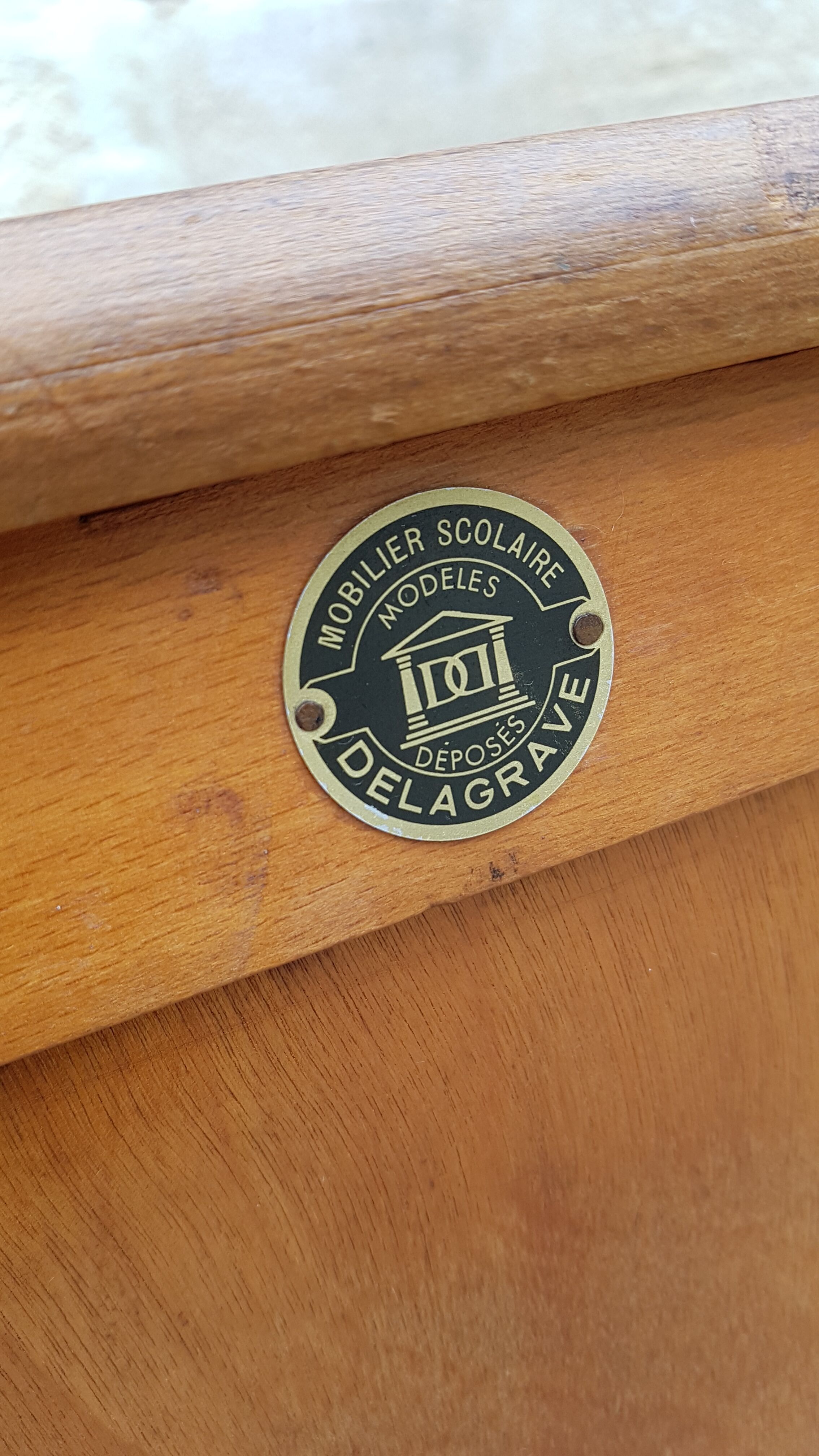 Former school card furniture delagrave