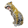 Vintage Italian handmade ceramic Leopard Cheetah sculpture