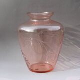 Bohemian glass vase years 40