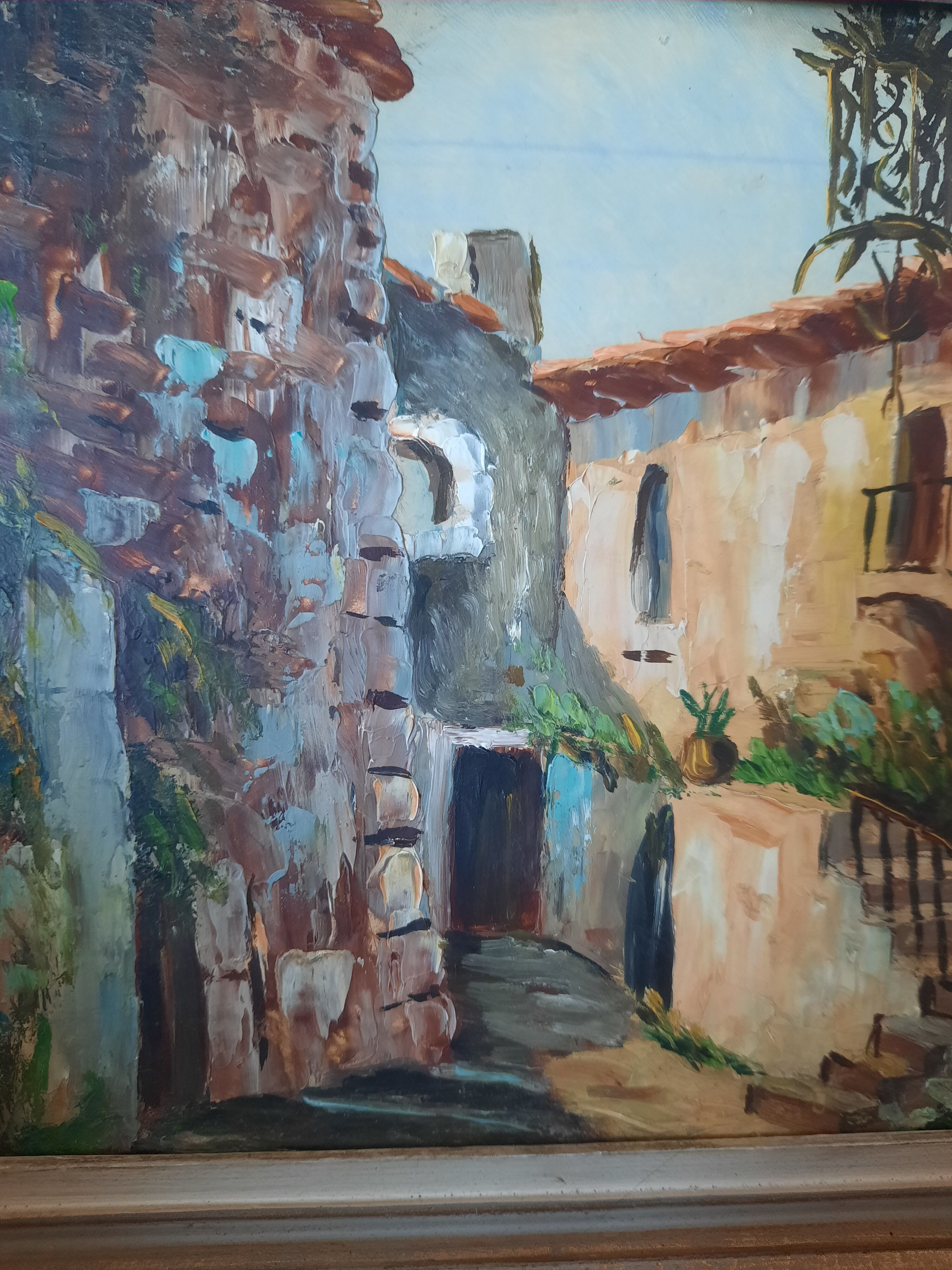 Provençal village painting