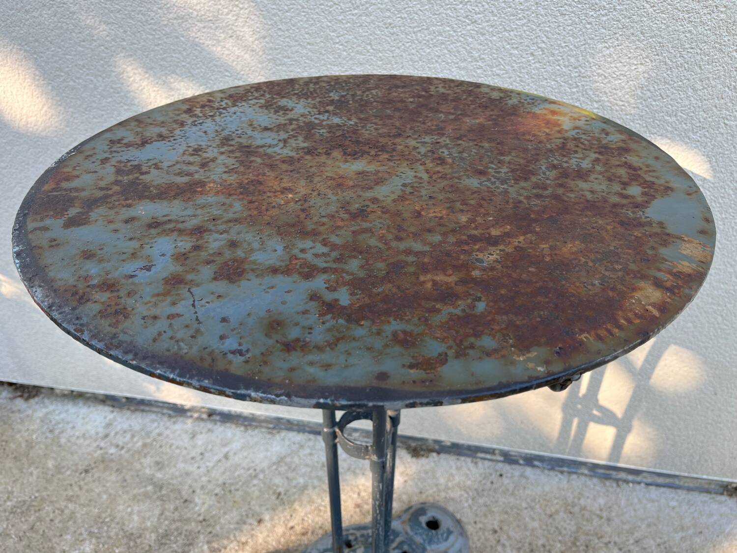 Small cast iron bistro table.