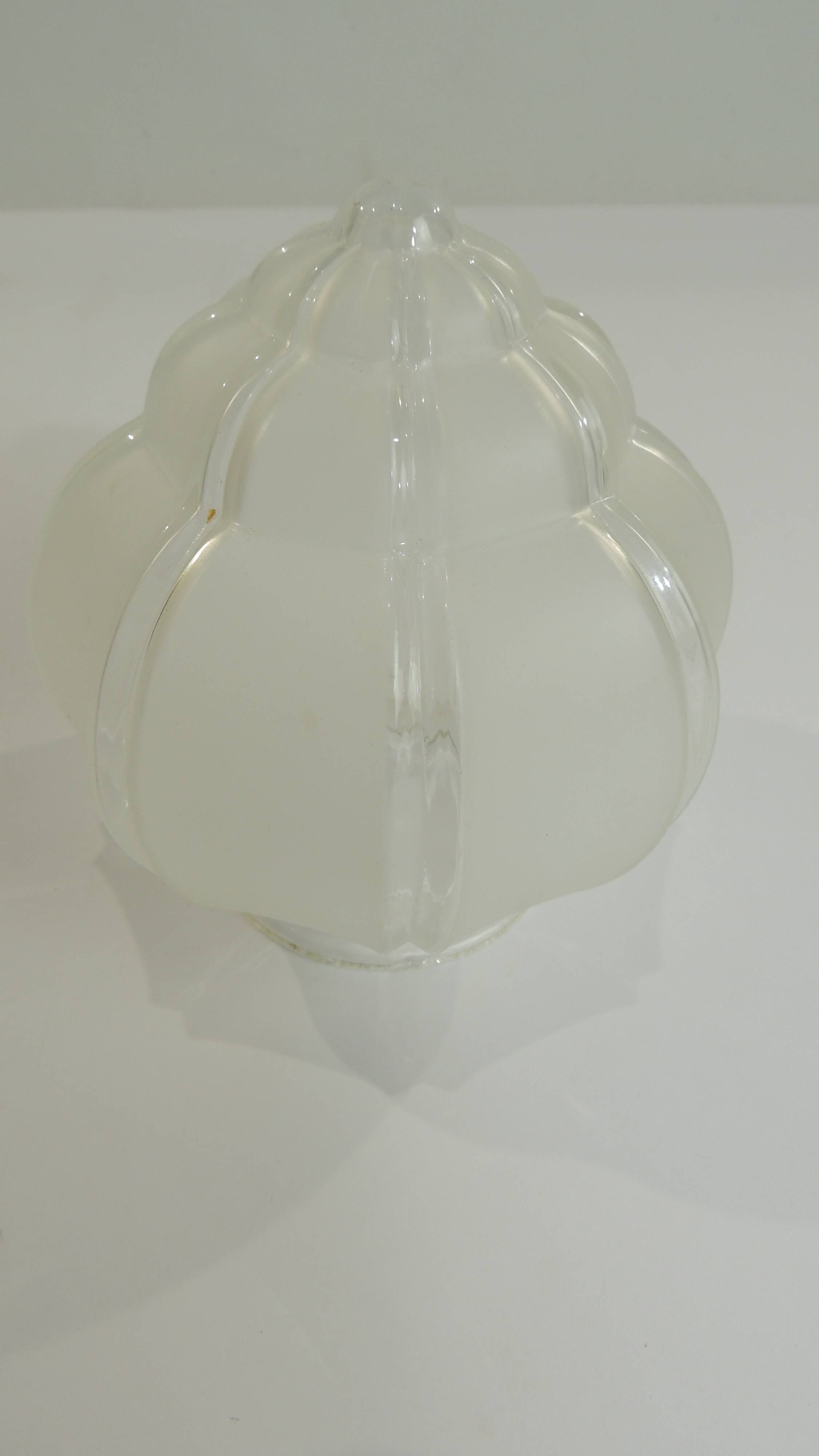 Set of 4 tulip globes vintage glass lampshades from the 70s-80s – Opaline b
