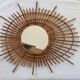 Mirror Sun rattan to form original circa 1960 72cmx60 cm