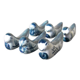 Six ceramic knife holders