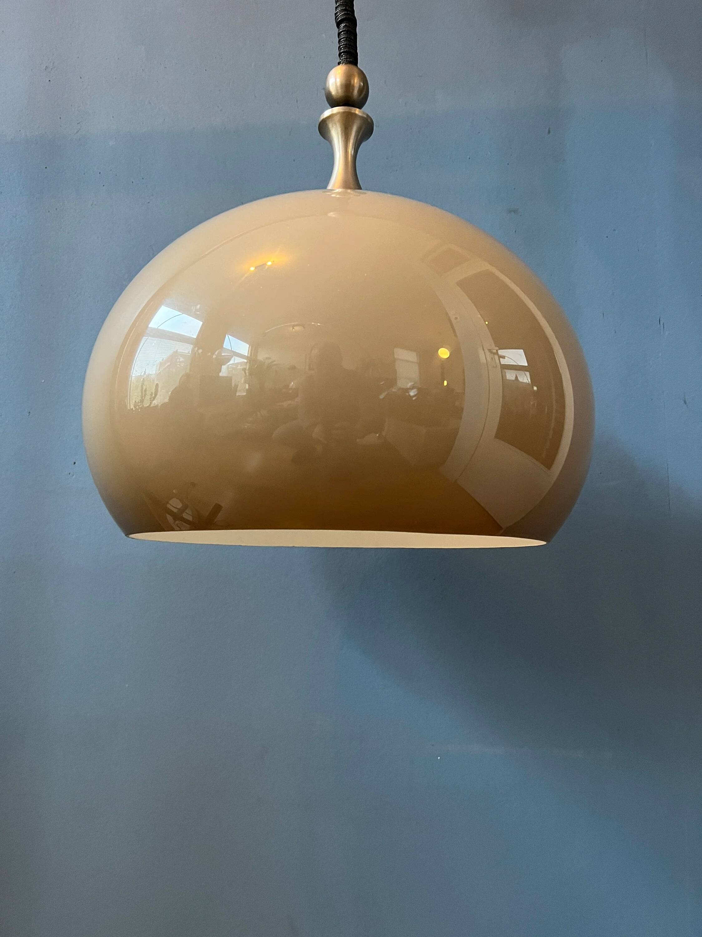 Suspension champignon Space Age en plexiglas Dijkstra Mid Century