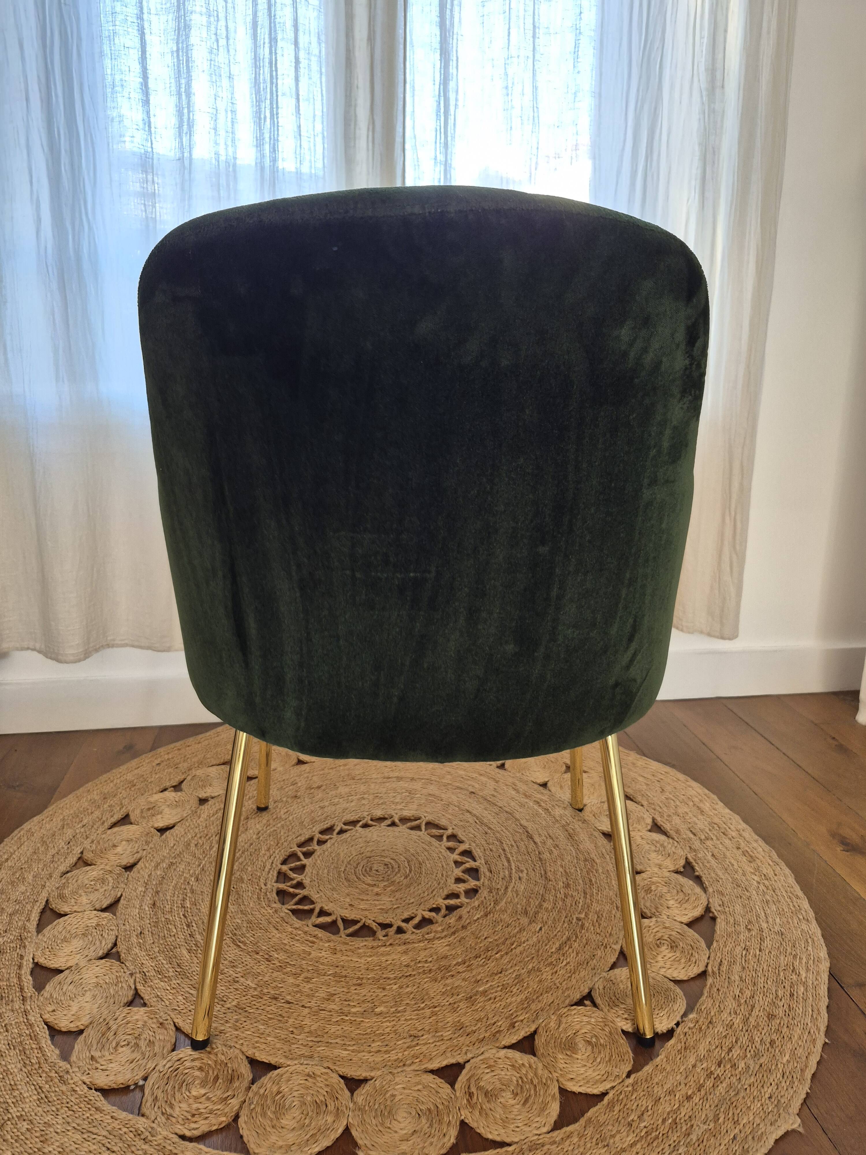 Fauteuil design italien torre 1961 – modèle da vinci 02 – velours vert