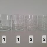 Verres à whisky vintage