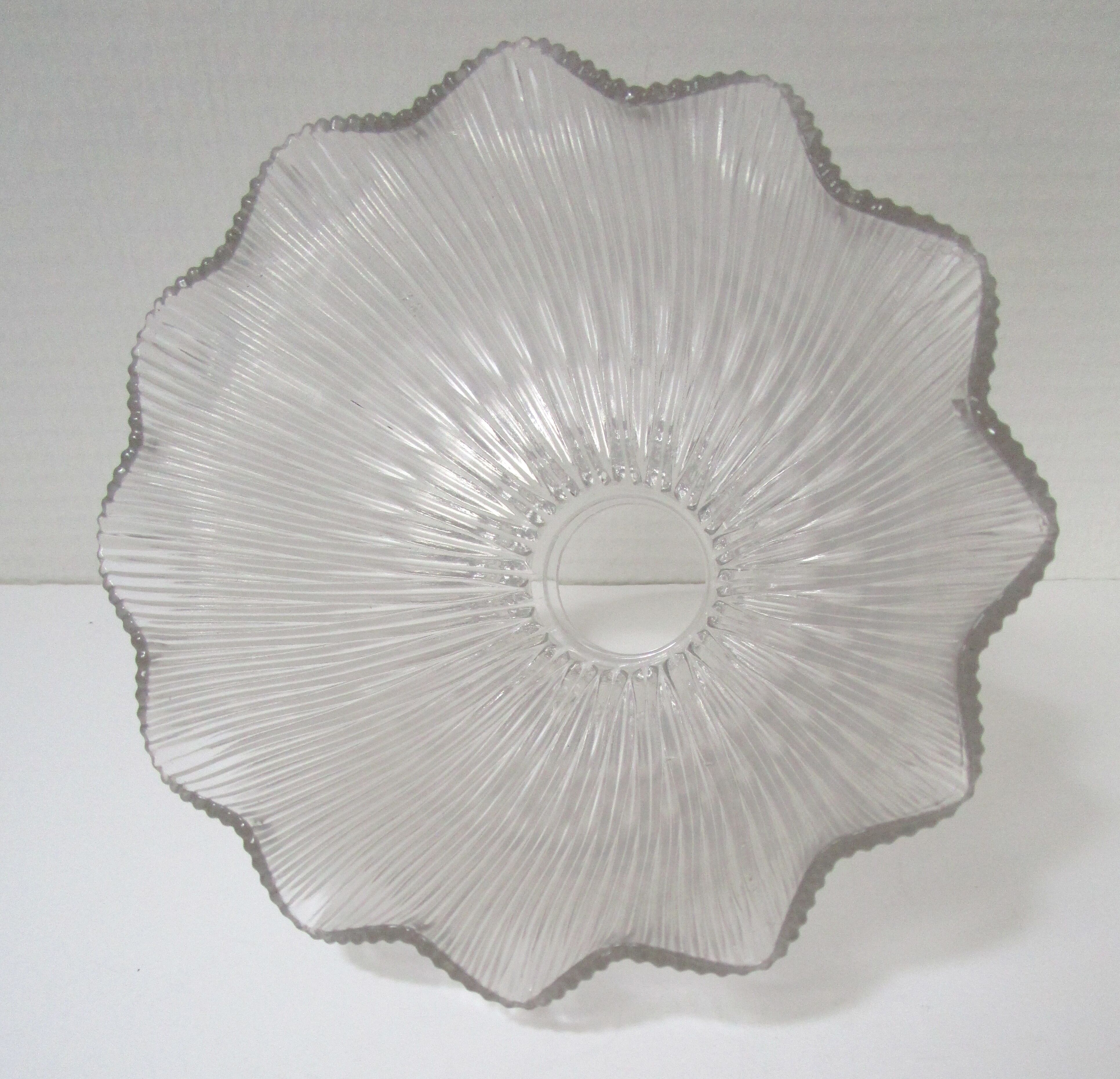 Holophane brass and porcelain glass