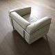 Cassina LC3 armchair by Le Corbusier in leather, Italy 1980s