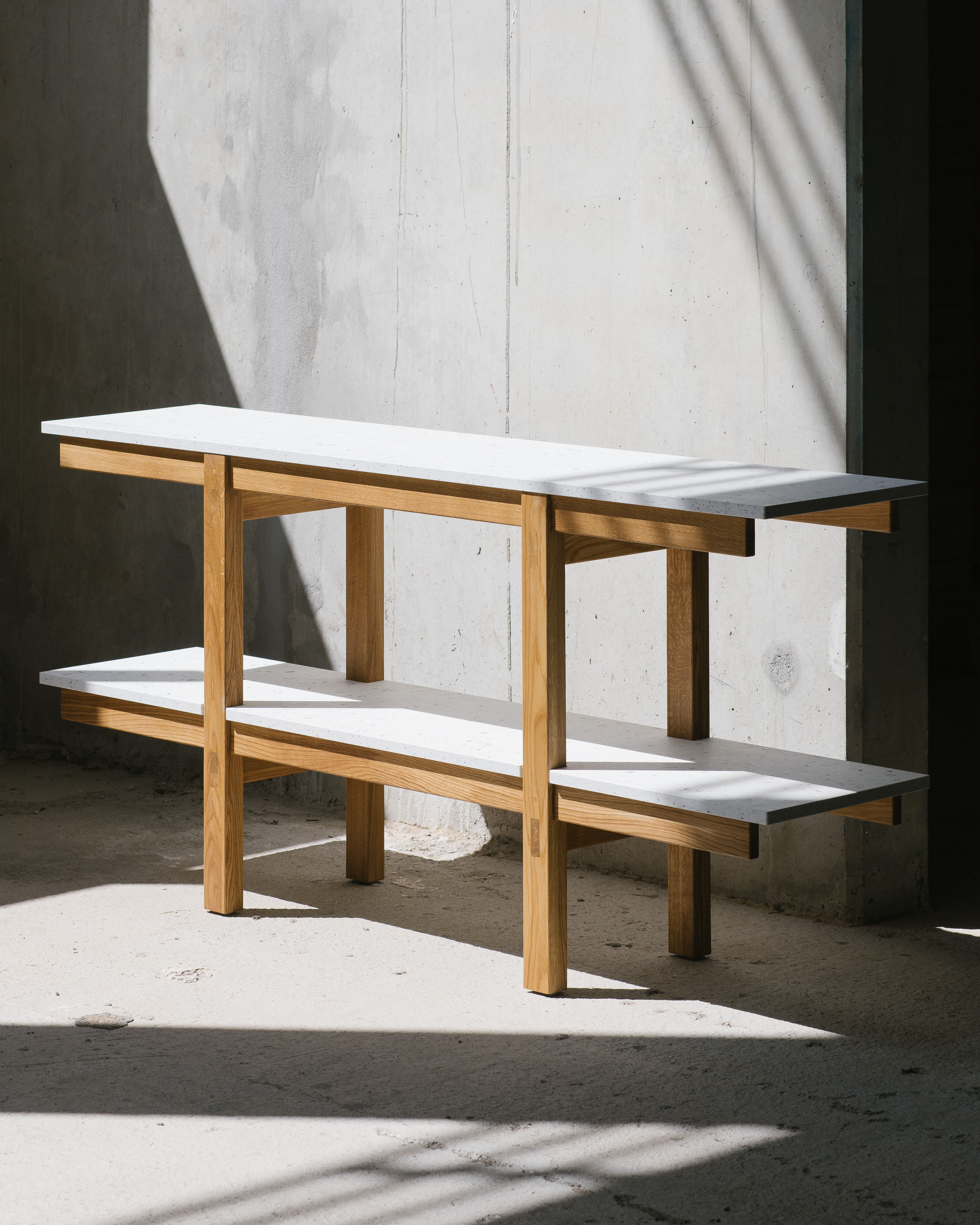 Enfilade Rinku oak and white recycled plastic