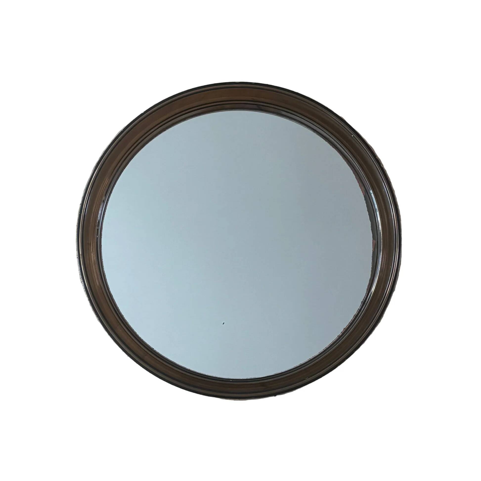 70's smoked plastic mirror