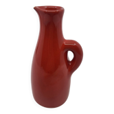 Robert Picault bottle in red ceramic, Vallauris, France, vintage 1950.