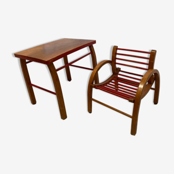 Baumann 1950s child’s chair and table set