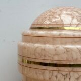 Vintage globe-laying lamp