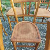 9 wooden bistro chairs, Luterma style