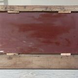 Entrance mirror Weathered air-gummed wood frame