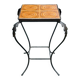 Vintage side table in wrought iron & ceramic – 1960s