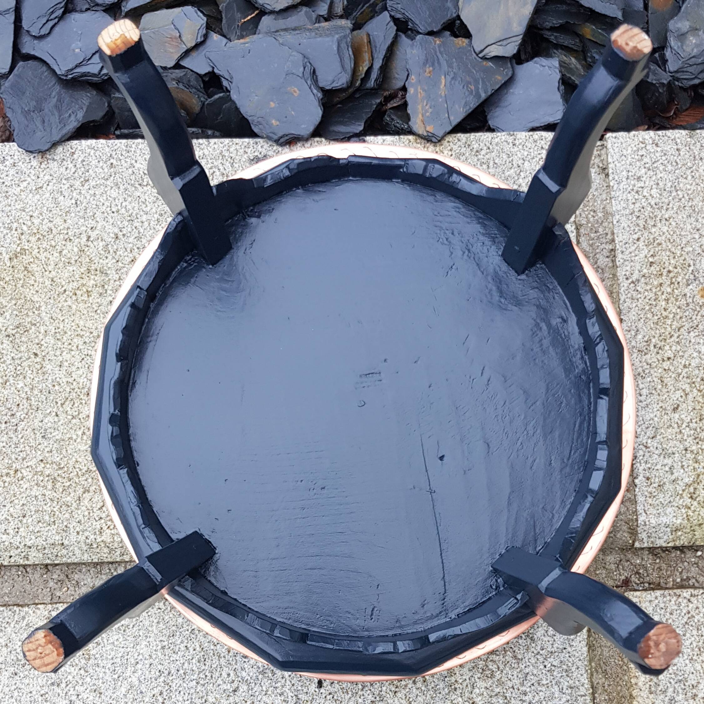 Oriental coffee table and tray