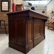 Oak shop counter from the early 20th century.