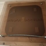 Mirror on smoked plexi frame - 40x40cm