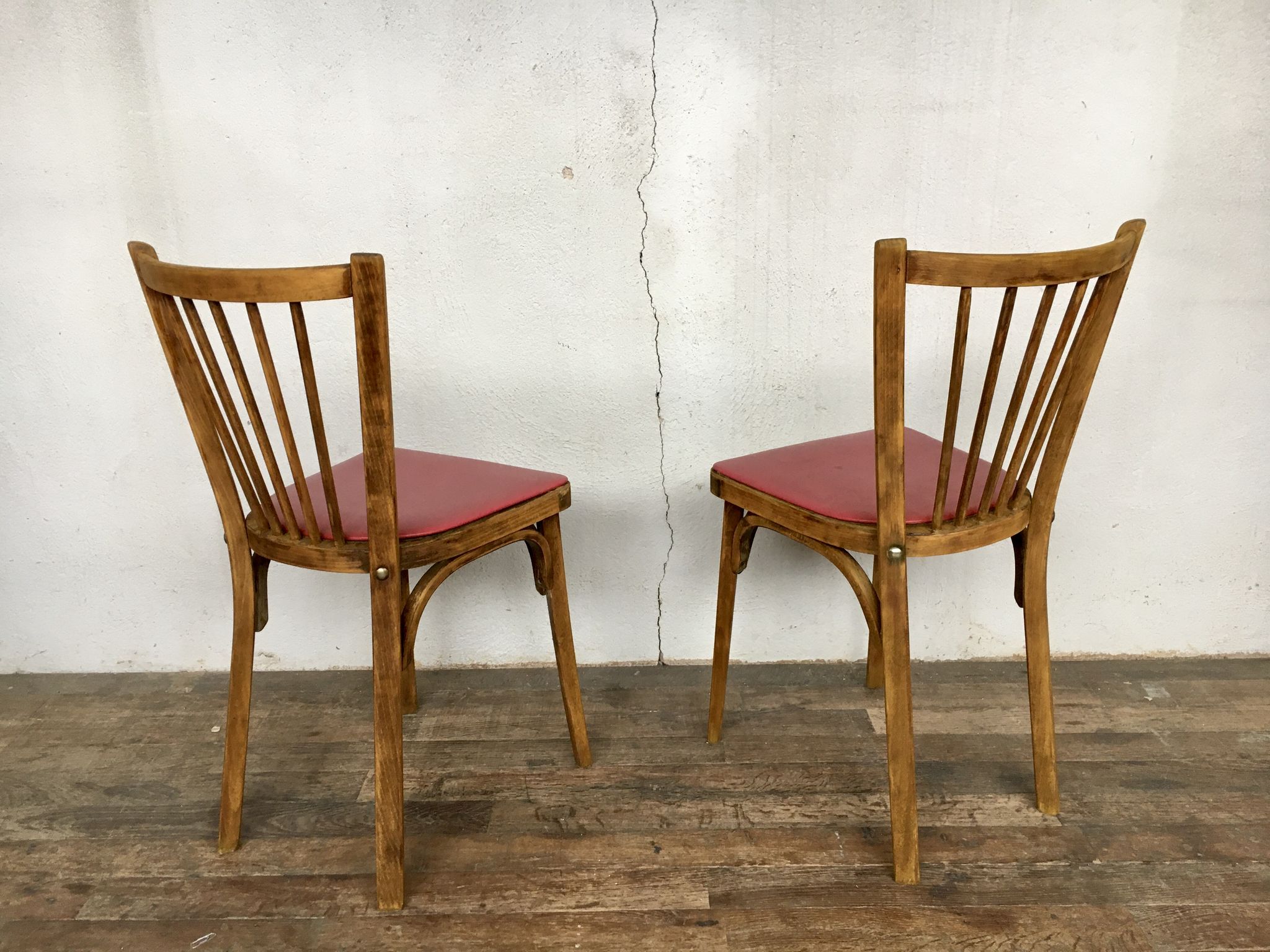 Pair of baumann bistro chairs
